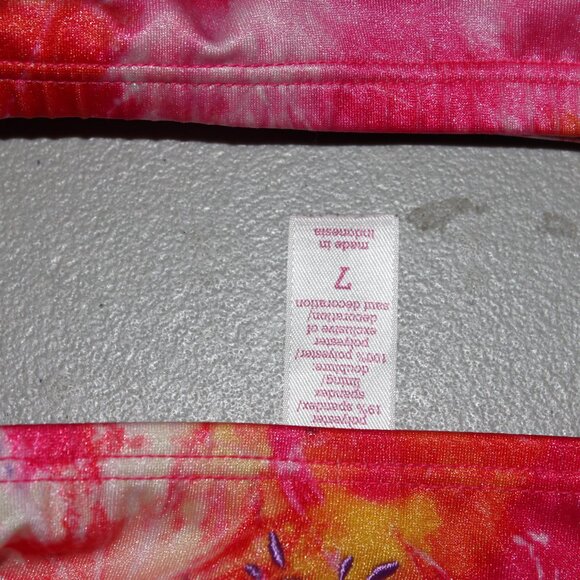 Multi Color 2 Pcs Justice Bikini Swimsuit Size 7 - Picture 5 of 11